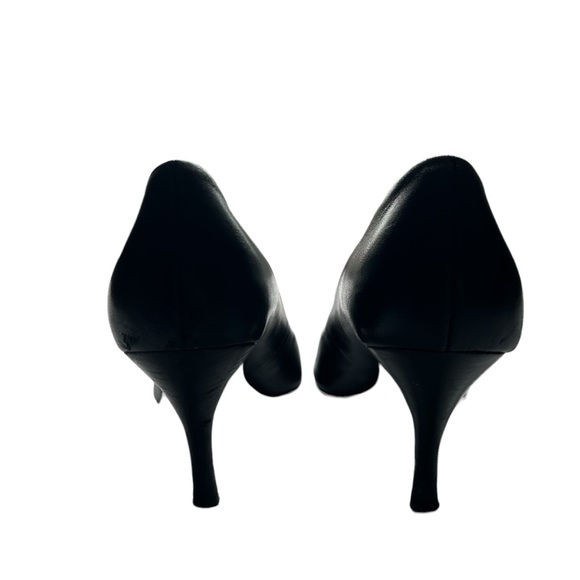 Black Open-Toe High Heel Shoes - Picture 6 of 7